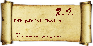 Répási Ibolya névjegykártya
