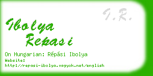 ibolya repasi business card